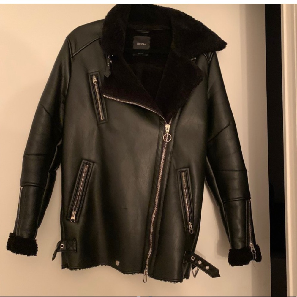 Black aviator jacket